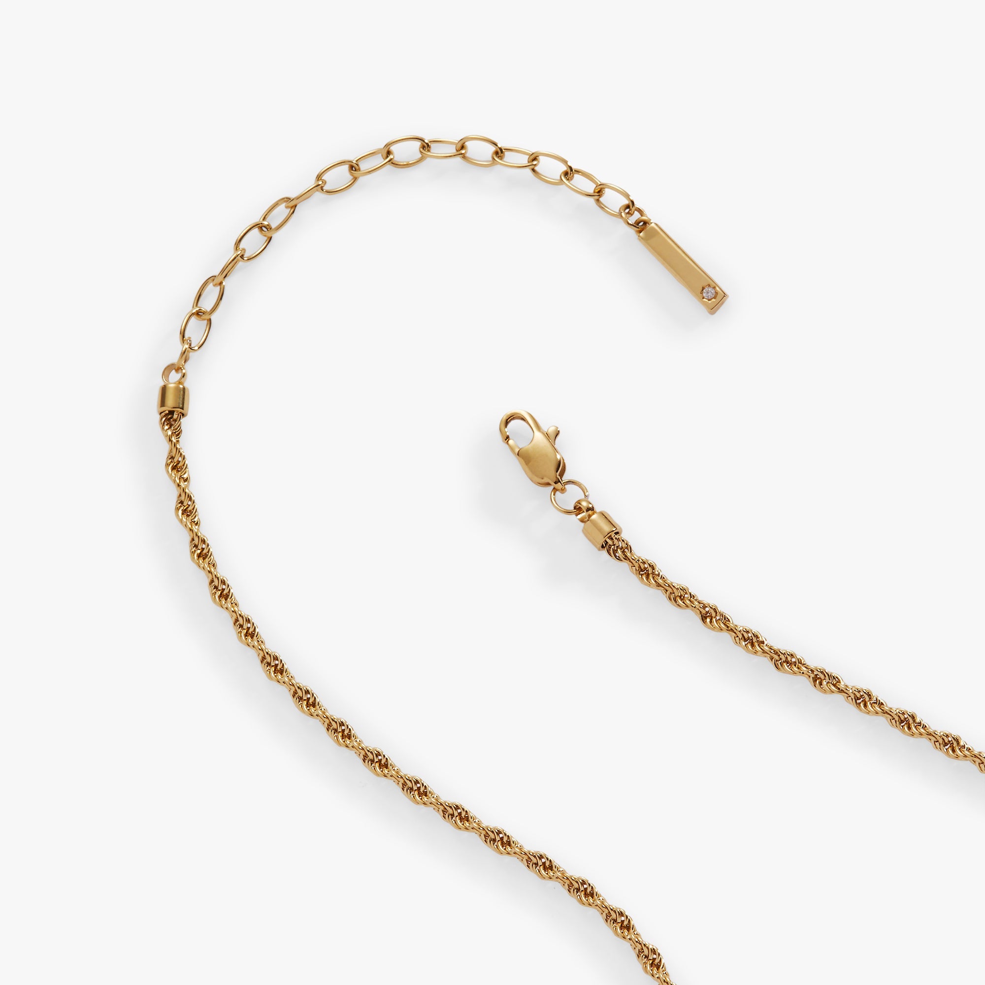 Mini Rope Chain Necklace Stainless Steel Gold | Alex and Ani