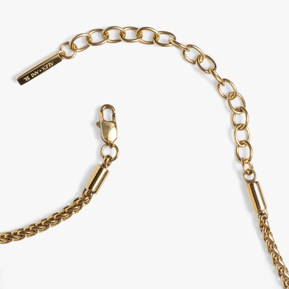Wheat Chain Charm & Layering Necklace Stainless Steel Silver | Alex and Ani