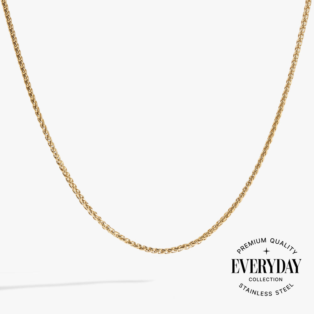 Wheat Chain Charm & Layering Necklace Stainless Steel Silver | Alex and Ani