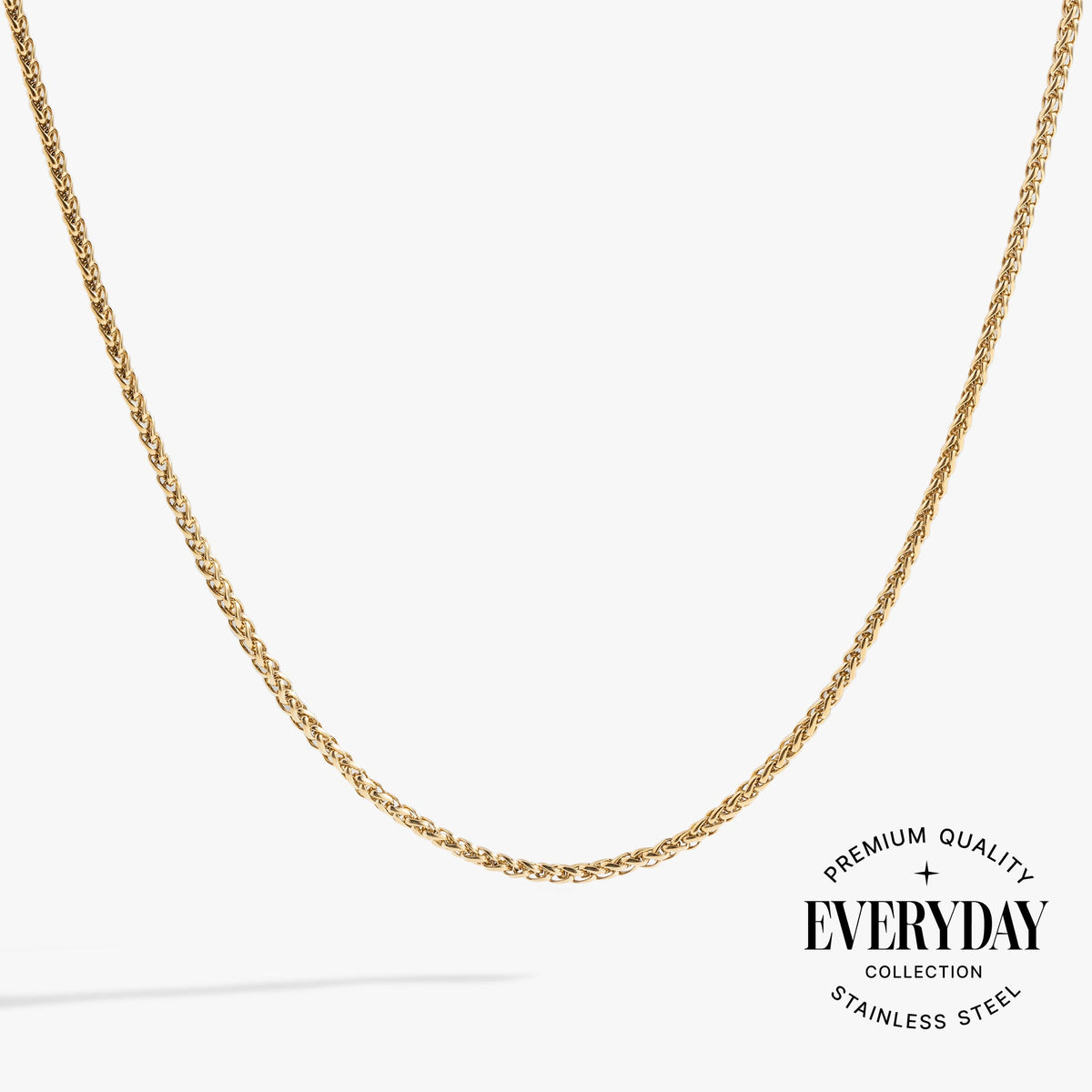Wheat Chain Charm & Layering Necklace Stainless Steel Silver | Alex and Ani