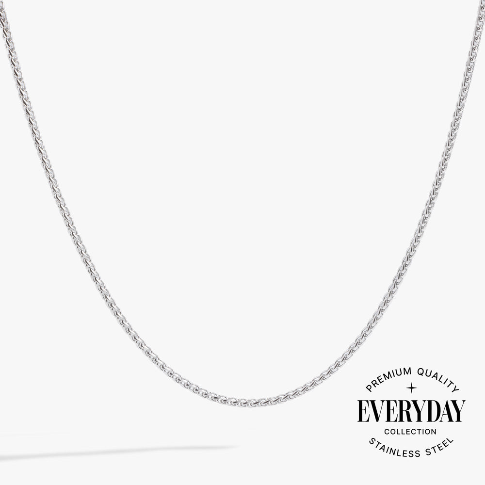 Wheat Chain Charm & Layering Necklace Stainless Steel Silver | Alex and Ani