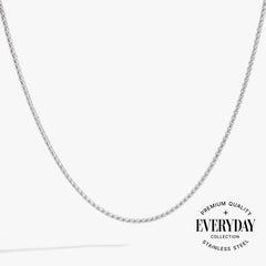 Wheat Chain Charm & Layering Necklace Stainless Steel Silver | Alex and Ani