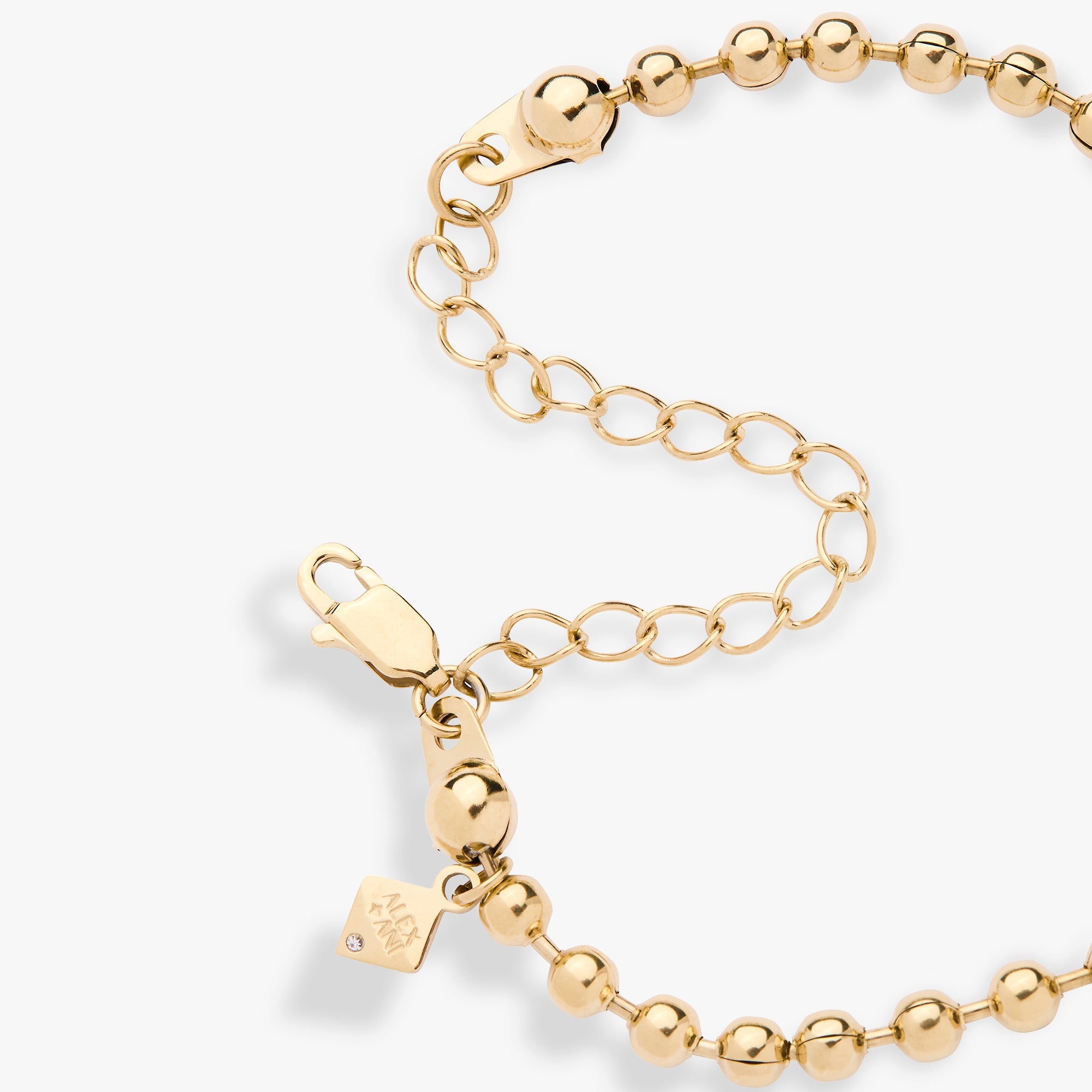 Evil Eye Ball Chain Bracelet Stainless Steel Gold | Alex and Ani