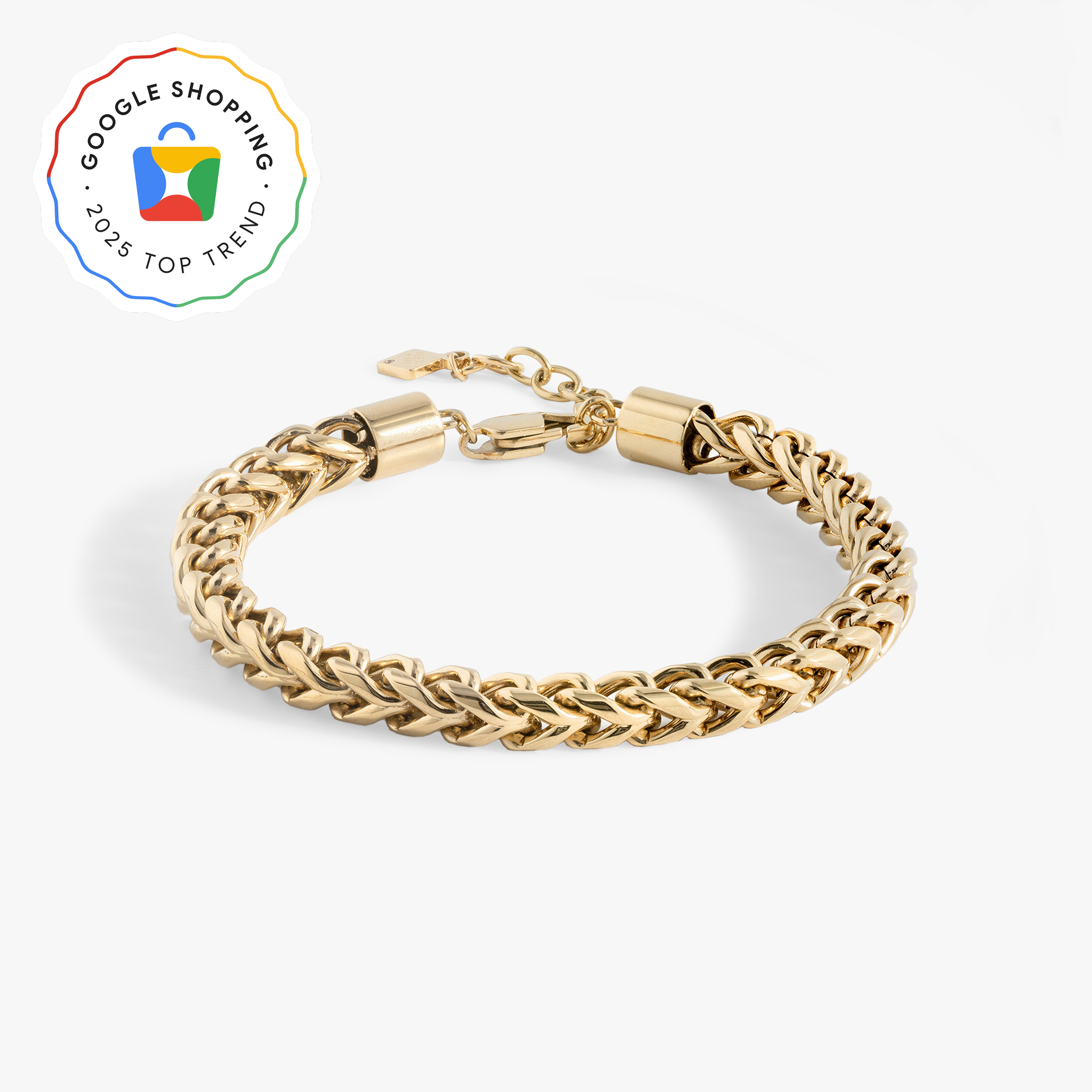 Adjustable Wheat Chain Bracelet Stainless Steel Gold | Alex and Ani