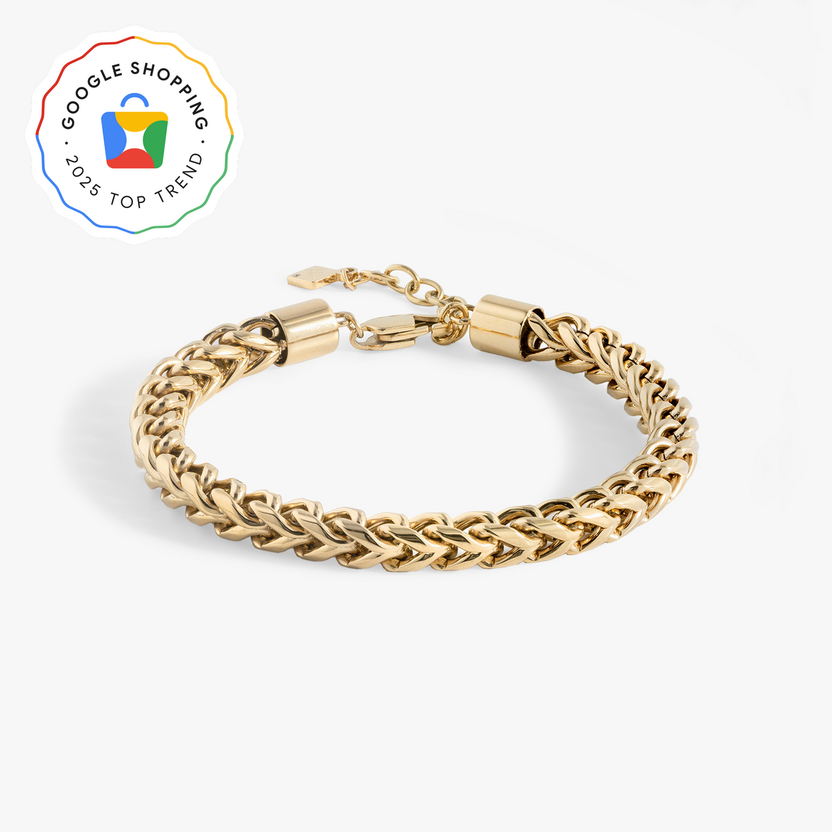 Adjustable Wheat Chain Bracelet Stainless Steel Gold | Alex and Ani