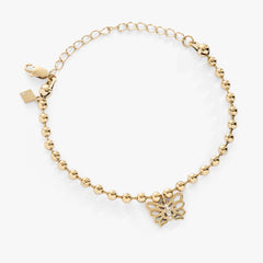 Butterfly Ball Chain Bracelet Stainless Steel Silver | Alex and Ani