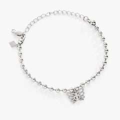 Butterfly Ball Chain Bracelet Stainless Steel Silver | Alex and Ani