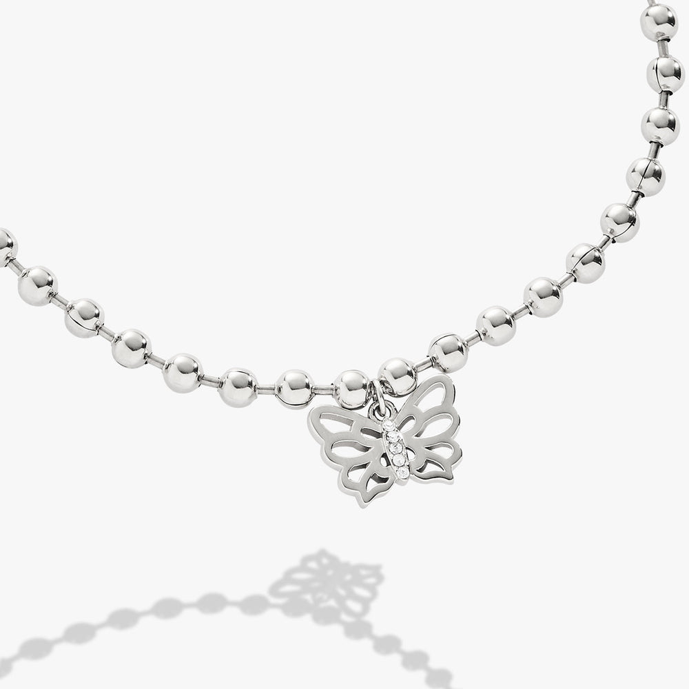 Butterfly Ball Chain Bracelet Stainless Steel Silver | Alex and Ani