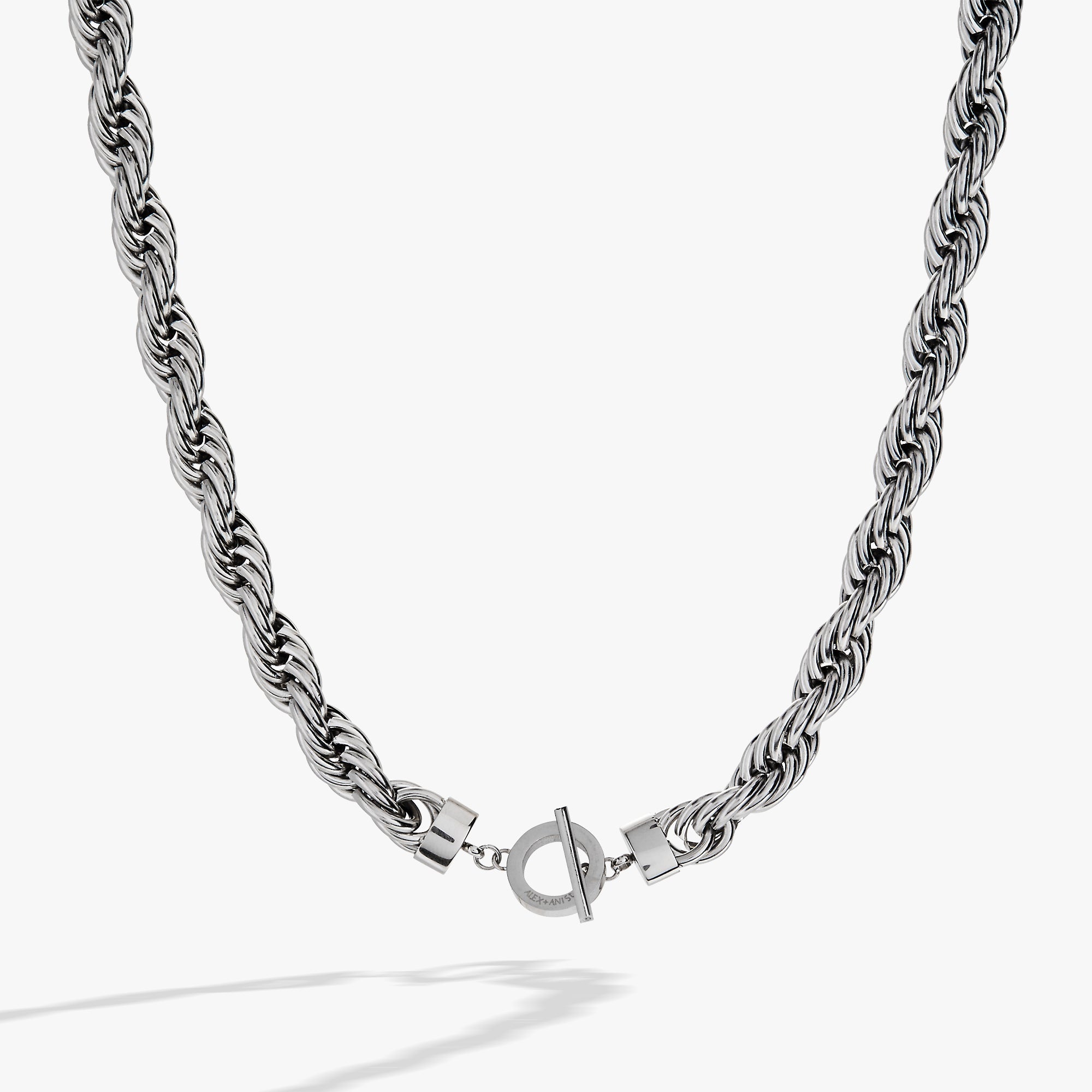 Large Rope Chain Toggle Necklace Stainless Steel Gold | Alex and Ani