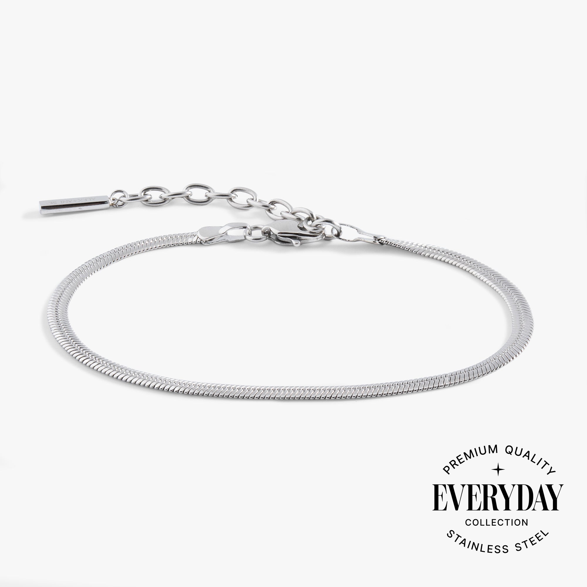 Everyday Herringbone Chain Bracelet Stainless Steel Gold | Alex and Ani