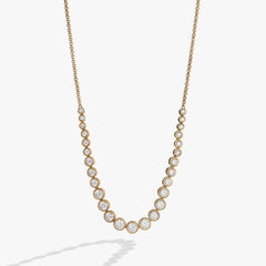Crystal Tennis Necklace – Special Occasion or Bridesmaid Jewelry Stainless Steel Silver | Alex and Ani