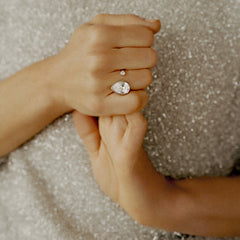 Crystal Teardrop Ring – Sparkling Bridal and Evening Jewelry Stainless Steel Silver | Alex and Ani