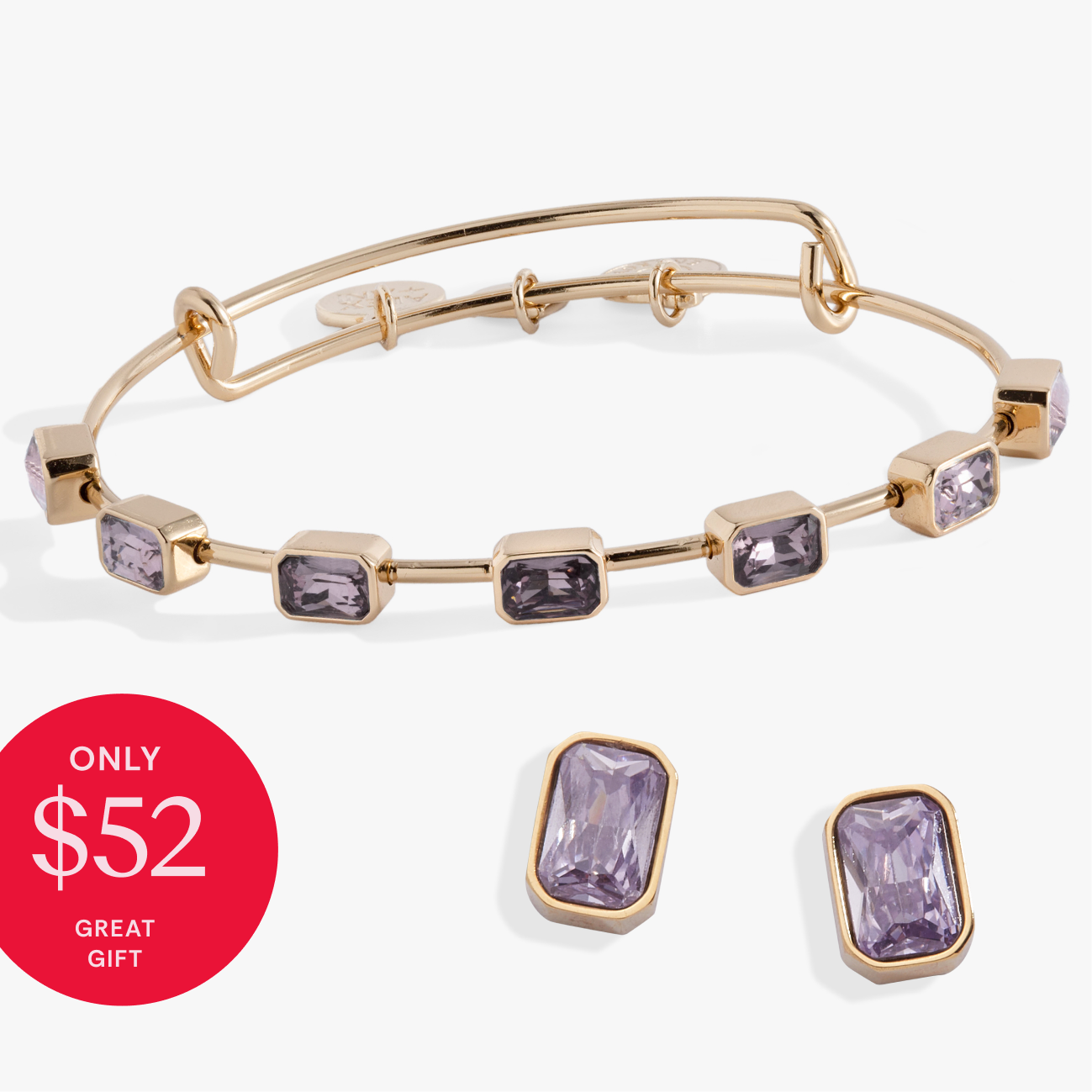 Choose-Your-Birthstone Bangle & Stud Set  | Alex and Ani