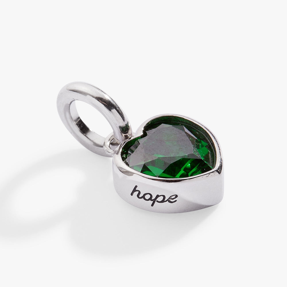 Hope' Heart Birthstone Charm-MAY Stainless Steel Gold | Alex and Ani