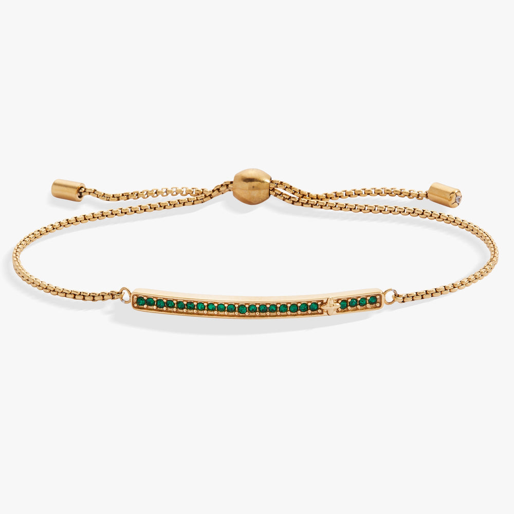 Birthstone Pave Bolo - May Stainless Steel Silver | Alex and Ani