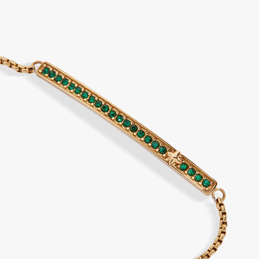Birthstone Pave Bolo - May Stainless Steel Silver | Alex and Ani