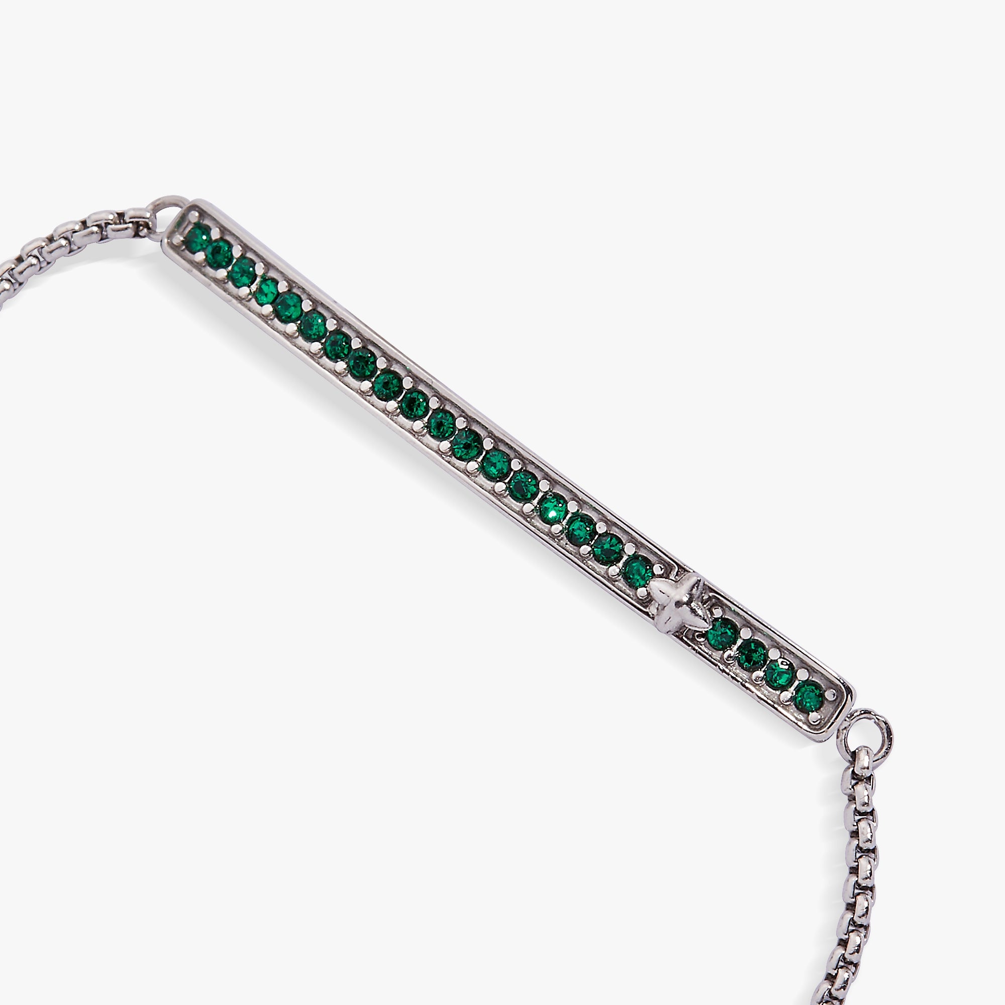 Birthstone Pave Bolo - May Stainless Steel Silver | Alex and Ani