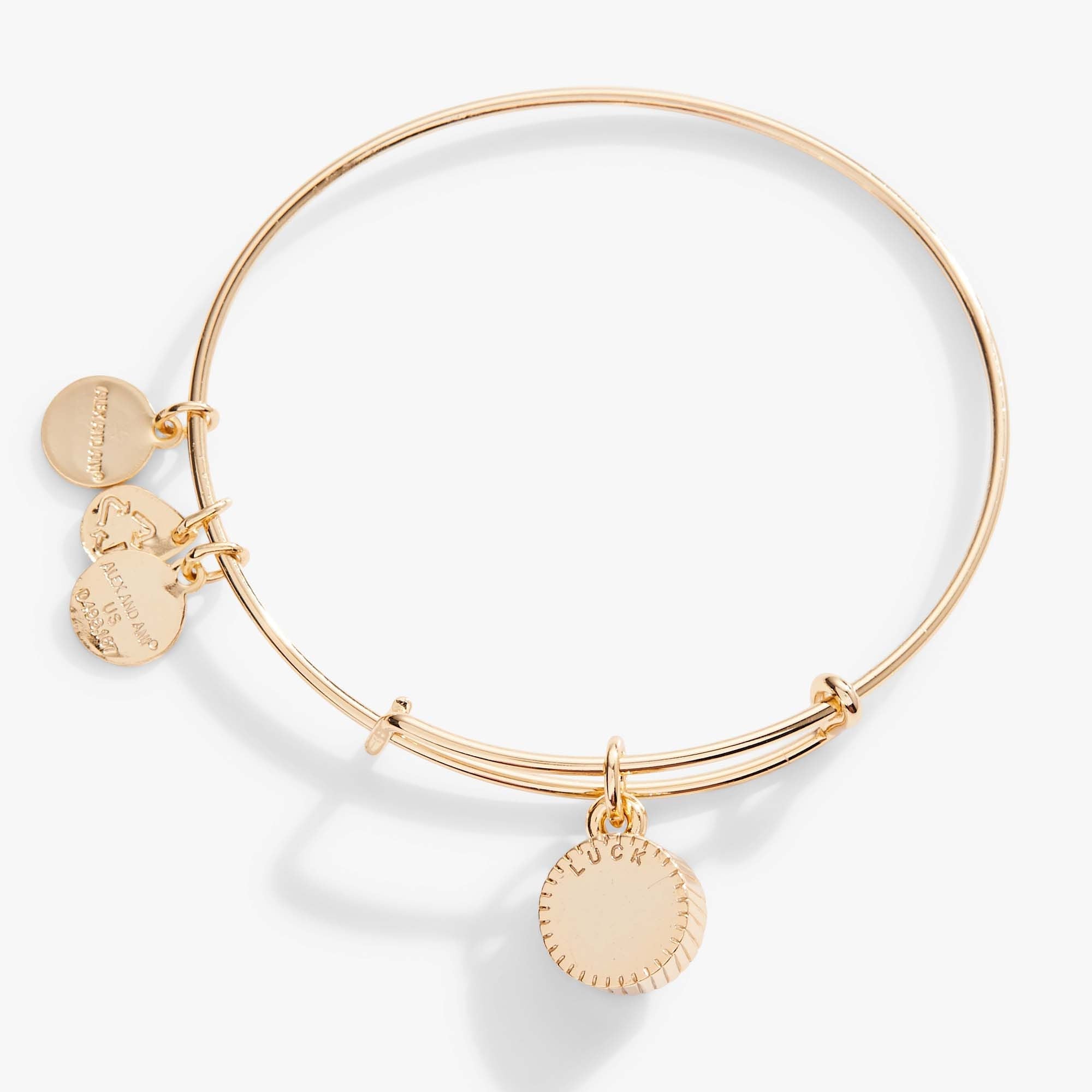Emerald May Birthstone Charm Bangle Silver | Alex and Ani