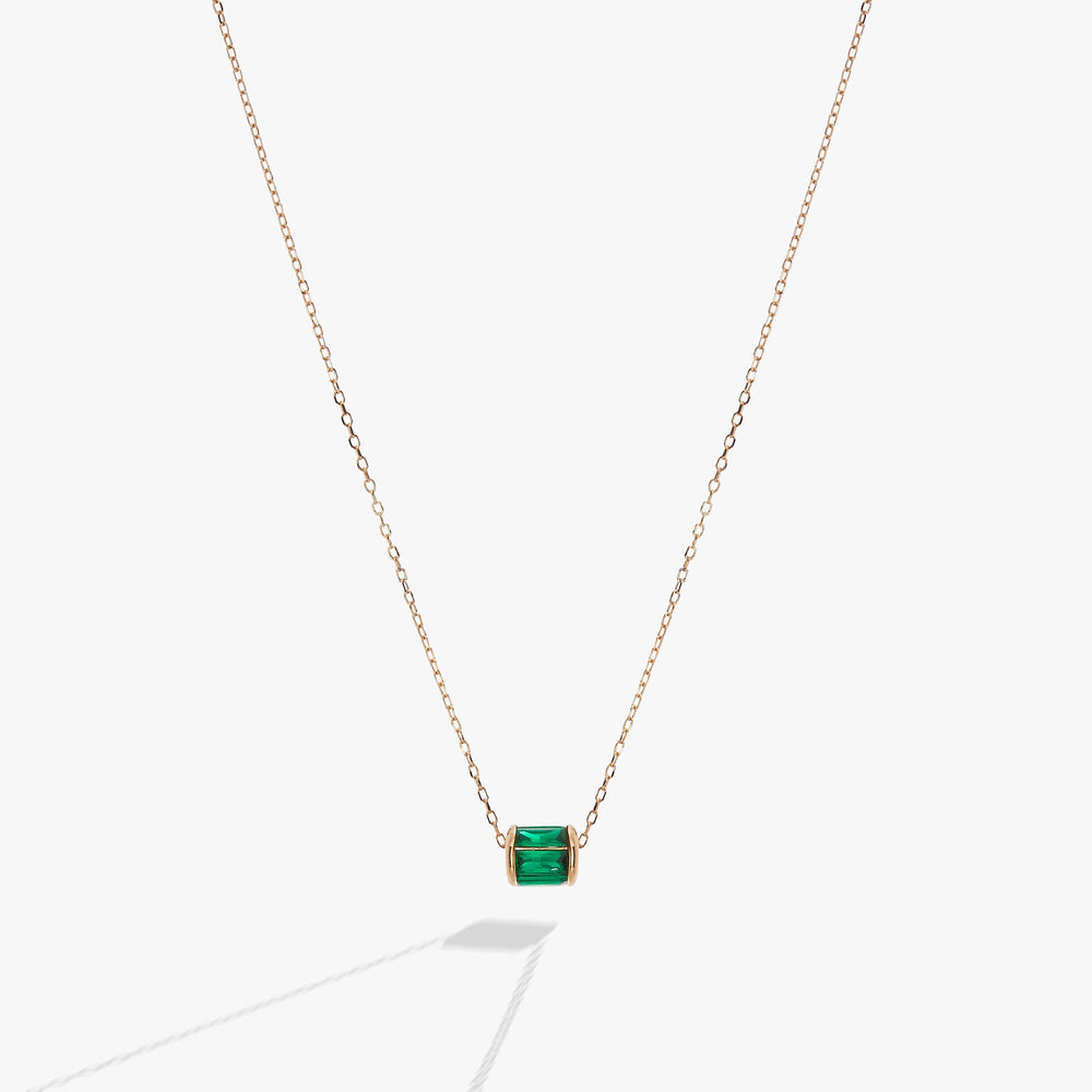 May Birthstone Precious Pendant Necklace Sterling Silver | Alex and Ani