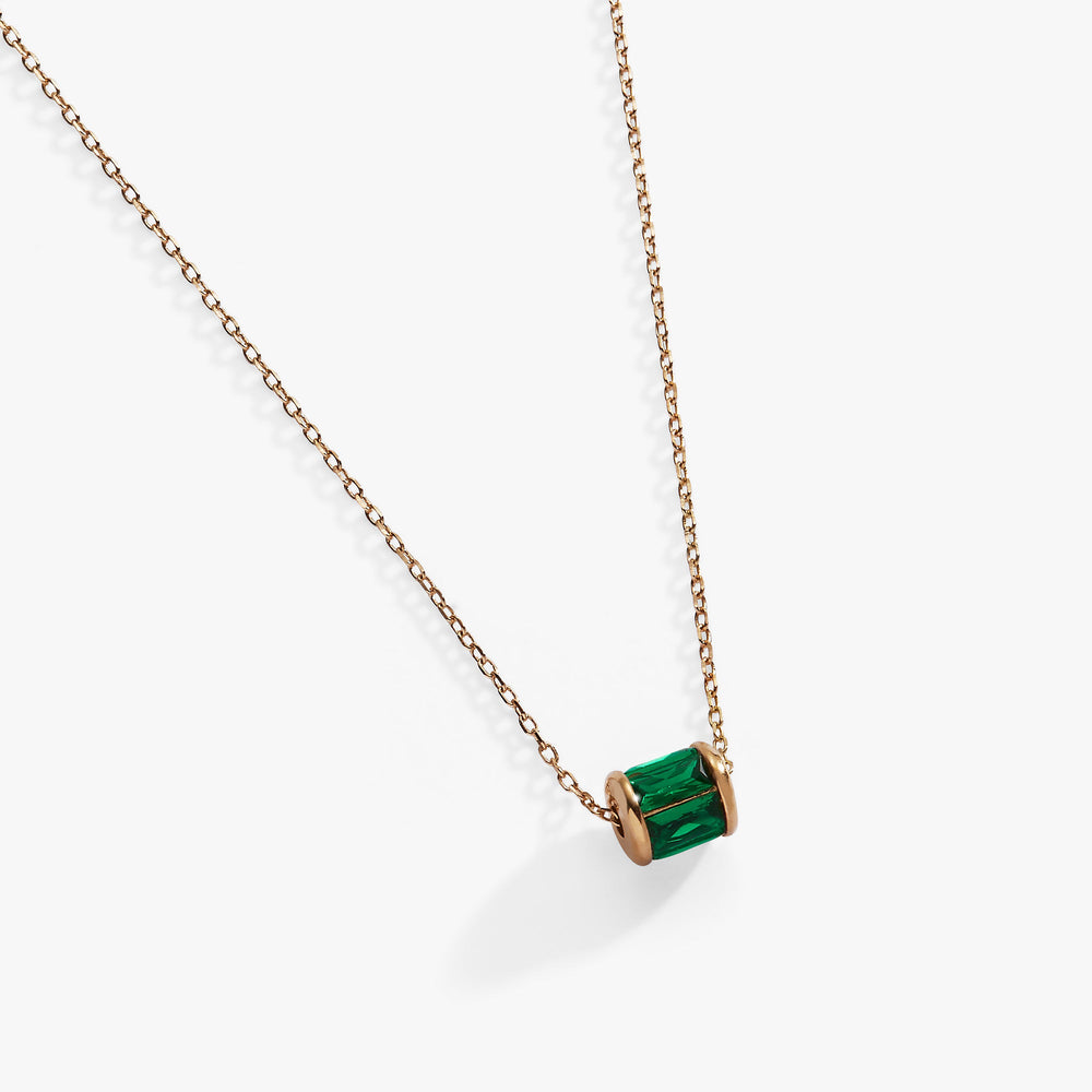 May Birthstone Precious Pendant Necklace Sterling Silver | Alex and Ani