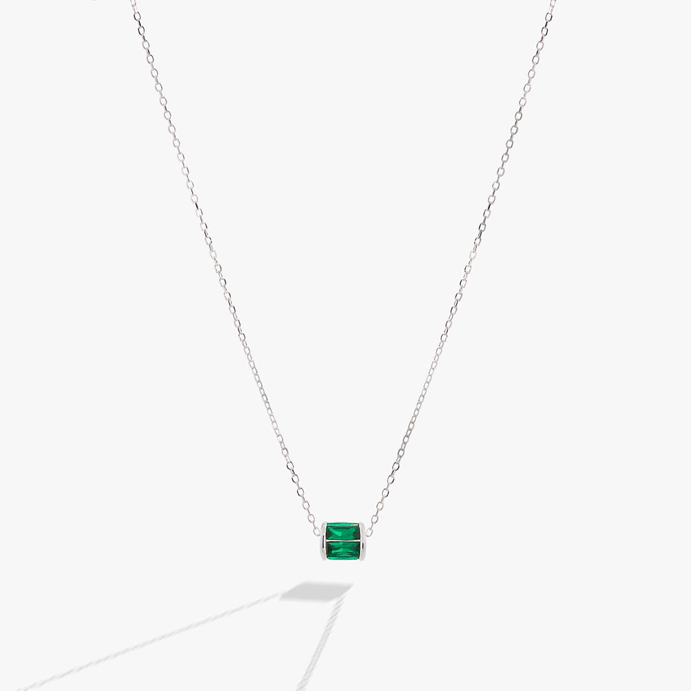 May Birthstone Precious Pendant Necklace Sterling Silver | Alex and Ani