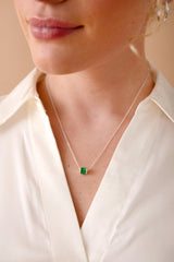 May Birthstone Precious Pendant Necklace Sterling Silver | Alex and Ani
