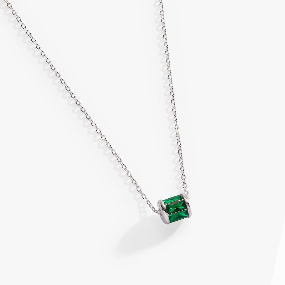 May Birthstone Precious Pendant Necklace Sterling Silver | Alex and Ani