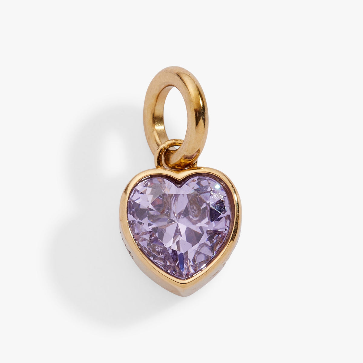 Luck' Heart Birthstone Charm-JUNE Stainless Steel Gold | Alex and Ani