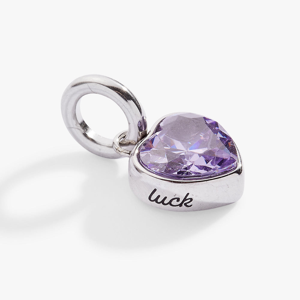 Luck' Heart Birthstone Charm-JUNE Stainless Steel Gold | Alex and Ani