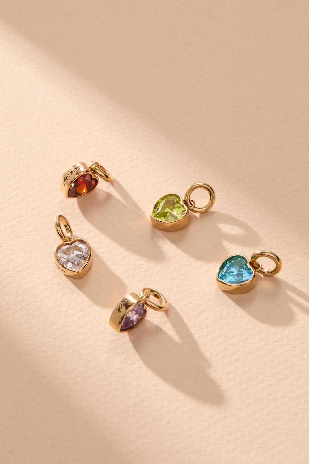 Luck' Heart Birthstone Charm-JUNE Stainless Steel Gold | Alex and Ani