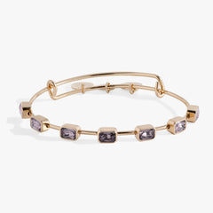 June Birthstone Emerald Cut Bangle Gold | Alex and Ani