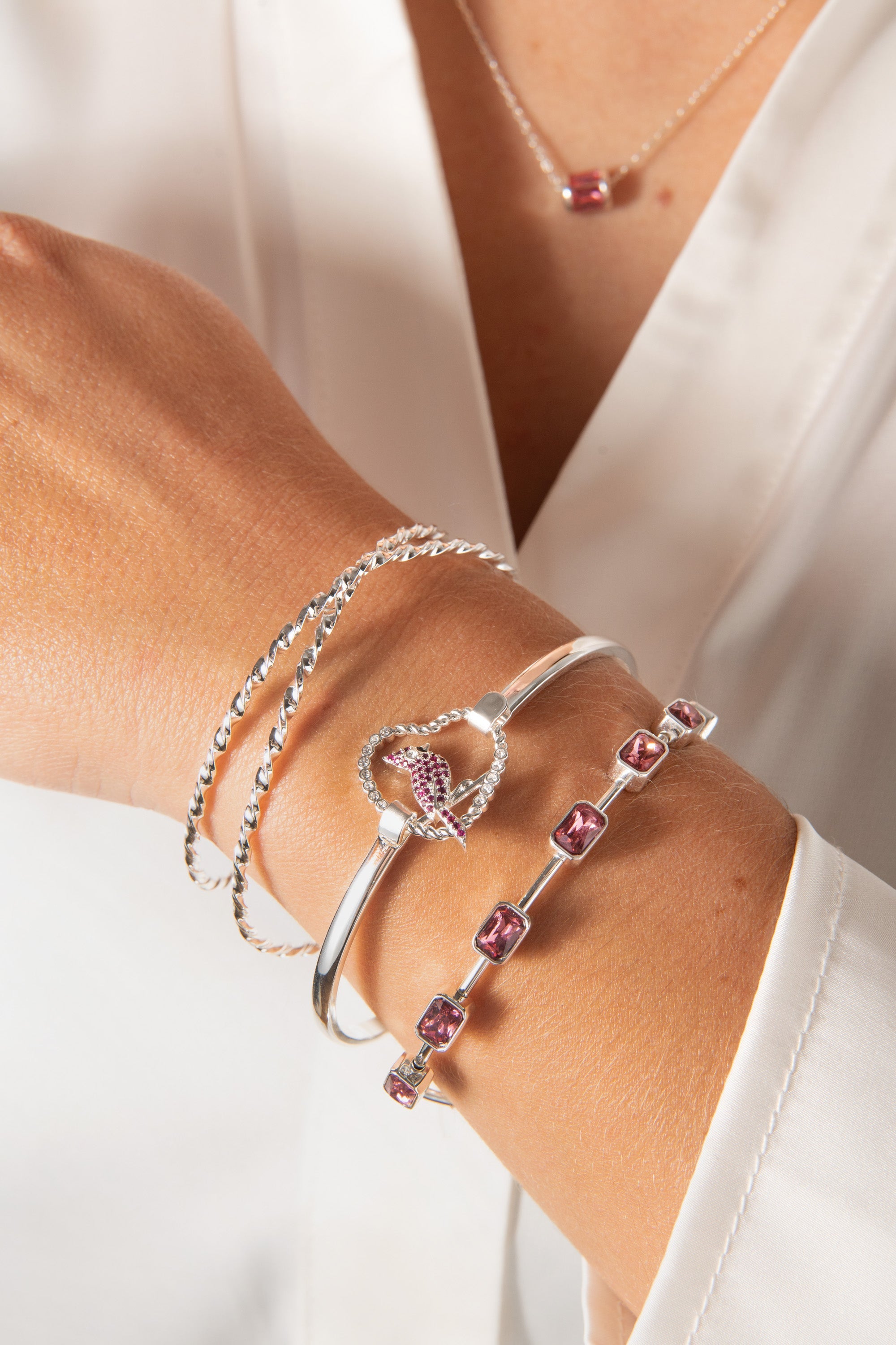 June Birthstone Emerald Cut Bangle Gold | Alex and Ani