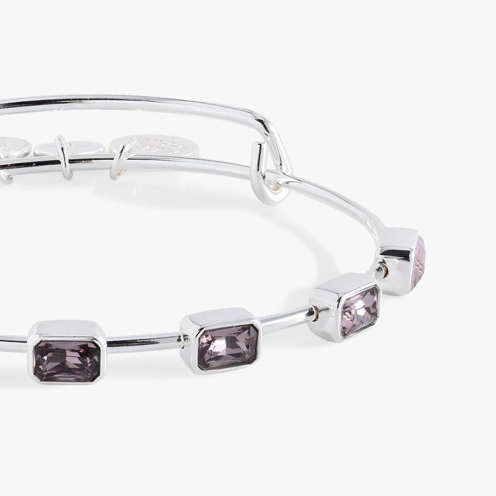 June Birthstone Emerald Cut Bangle Gold | Alex and Ani