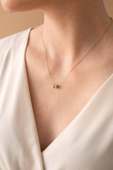 June Birthstone Precious Pendant Necklace 14kt Gold Over Sterling Silver | Alex and Ani