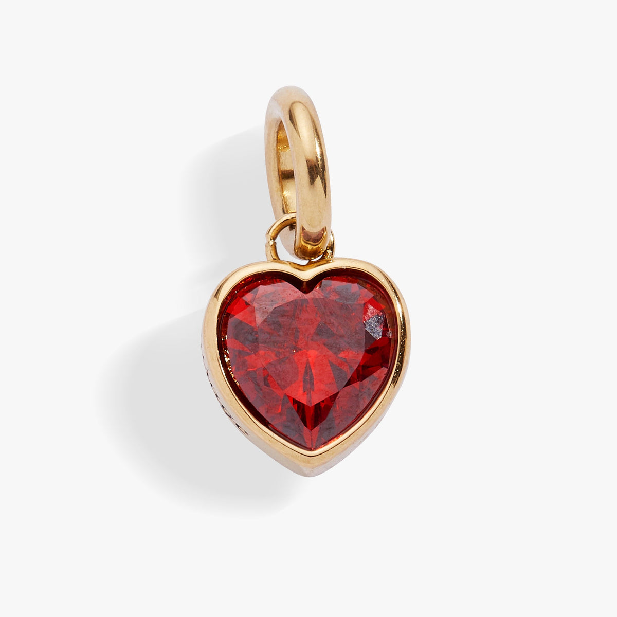 Love' Heart Birthstone Charm-JULY Stainless Steel Gold | Alex and Ani