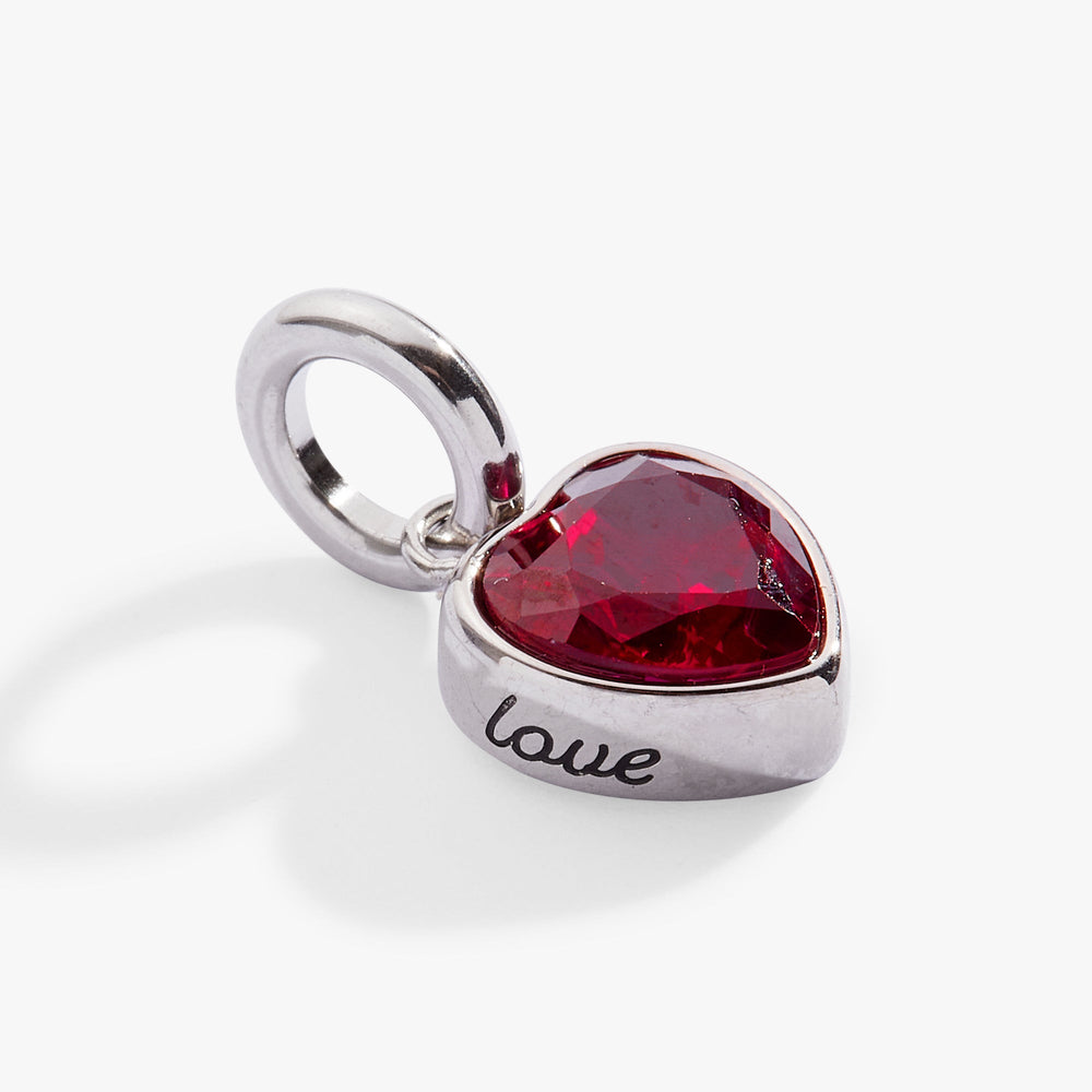 Love' Heart Birthstone Charm-JULY Stainless Steel Gold | Alex and Ani