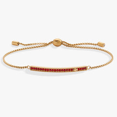 Birthstone Pave Bolo - July Stainless Steel Gold | Alex and Ani