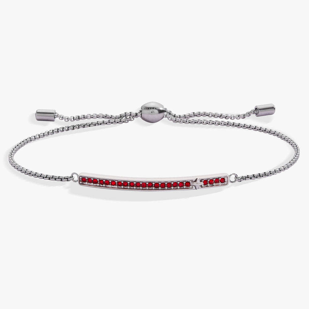 Birthstone Pave Bolo - July Stainless Steel Gold | Alex and Ani