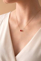 July Birthstone Precious Pendant Necklace 14kt Gold Over Sterling Silver | Alex and Ani