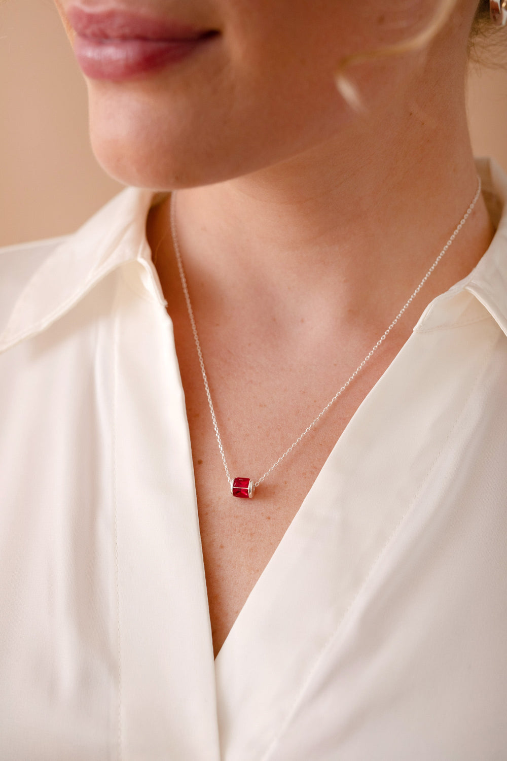 July Birthstone Precious Pendant Necklace 14kt Gold Over Sterling Silver | Alex and Ani