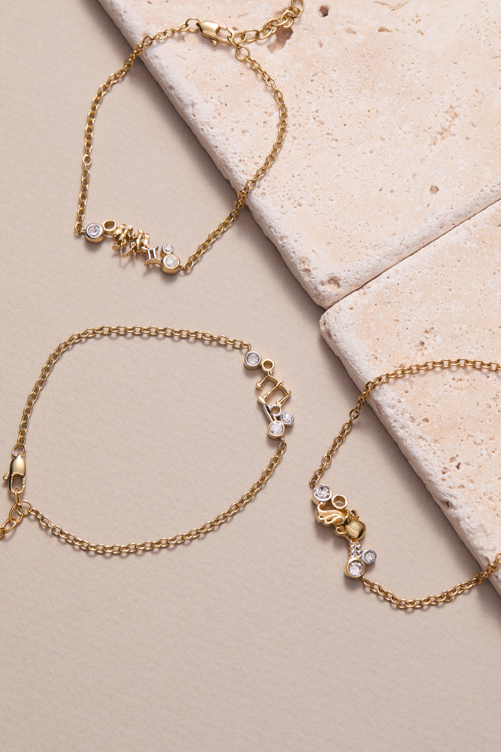 Gemini Symbol Inline Bracelet Two Tone - Stainless Steel | Alex and Ani
