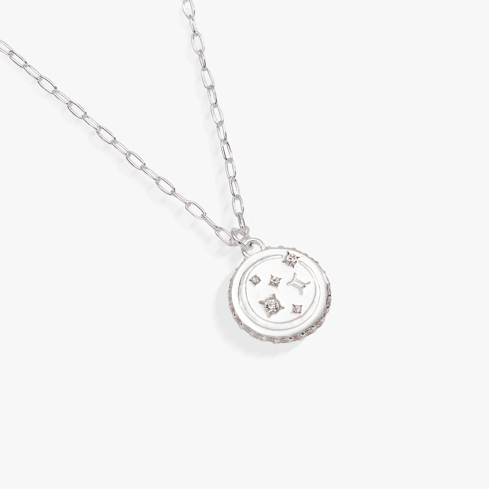 Gemini Zodiac Precious Necklace Sterling Silver | Alex and Ani