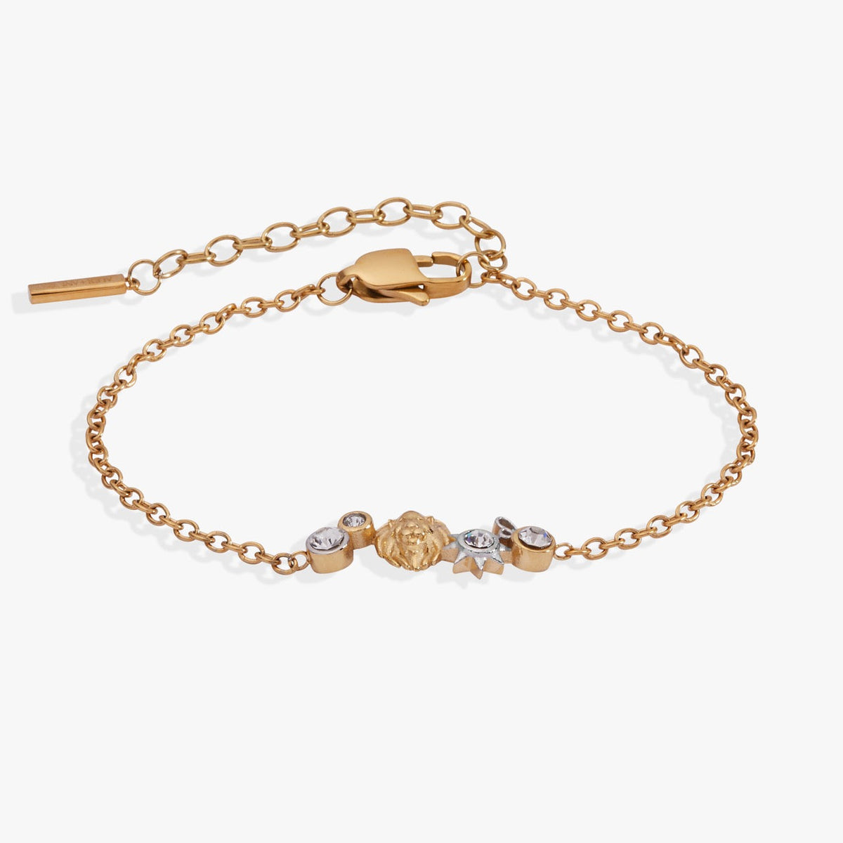 Leo Symbol Inline Bracelet Two Tone - Stainless Steel | Alex and Ani