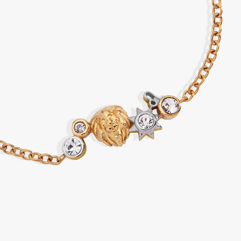 Leo Symbol Inline Bracelet Two Tone - Stainless Steel | Alex and Ani