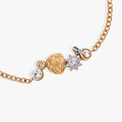 Leo Symbol Inline Bracelet Two Tone - Stainless Steel | Alex and Ani
