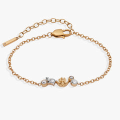 Virgo Symbol Inline Bracelet Two Tone - Stainless Steel | Alex and Ani