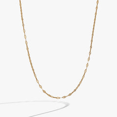Faceted Lip Chain Necklace Gold | Alex and Ani