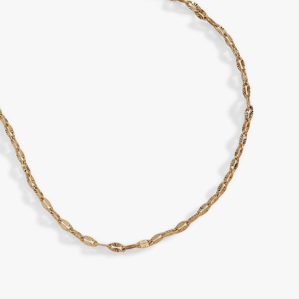 Faceted Lip Chain Necklace Gold | Alex and Ani