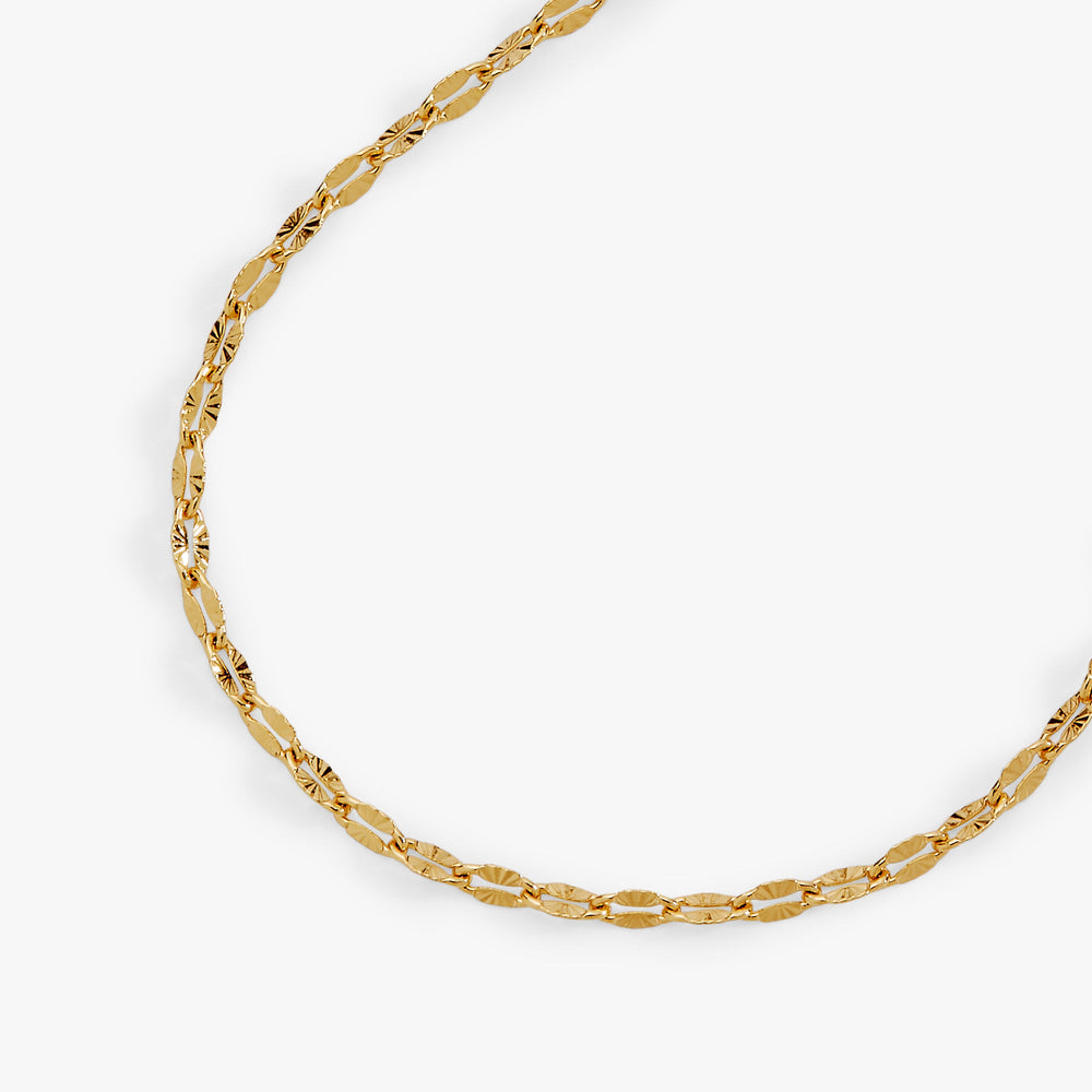 Faceted Lip Chain Bracelet Gold | Alex and Ani