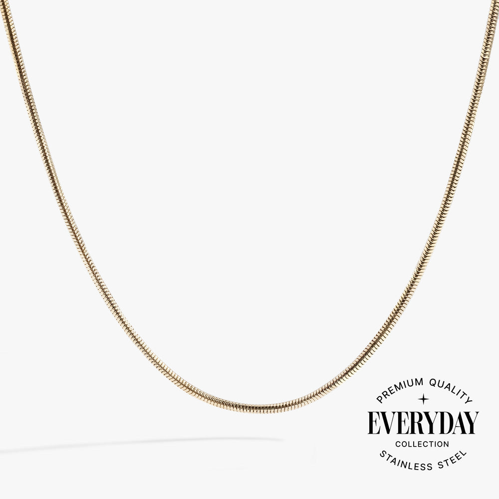 Round Herringbone Charm & Layering Necklace Stainless Steel Silver | Alex and Ani